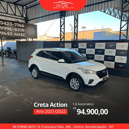 HYUNDAI CRETA 1.6 16V FLEX ACTION AUTOMÁTICO HYUNDAI CRETA 1.6 16V FLEX ACTION AUTOMÁTICO